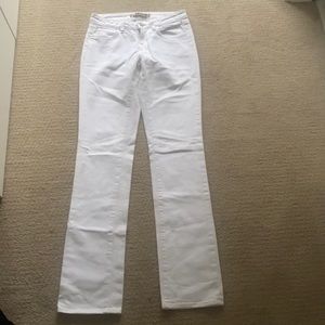 White stretch J Brand jeans.